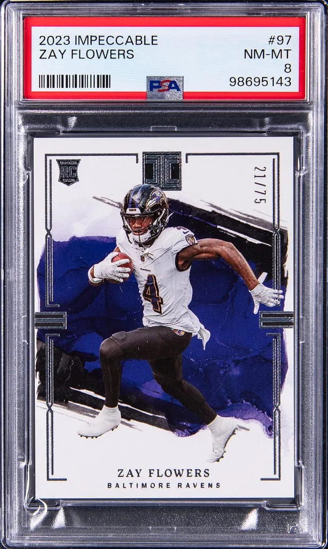 2023 Panini Impeccable Zay Flowers #97 card image