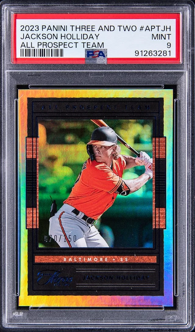 2023 Panini Jackson Holliday Three & One All Prospect Team #APTJH card image