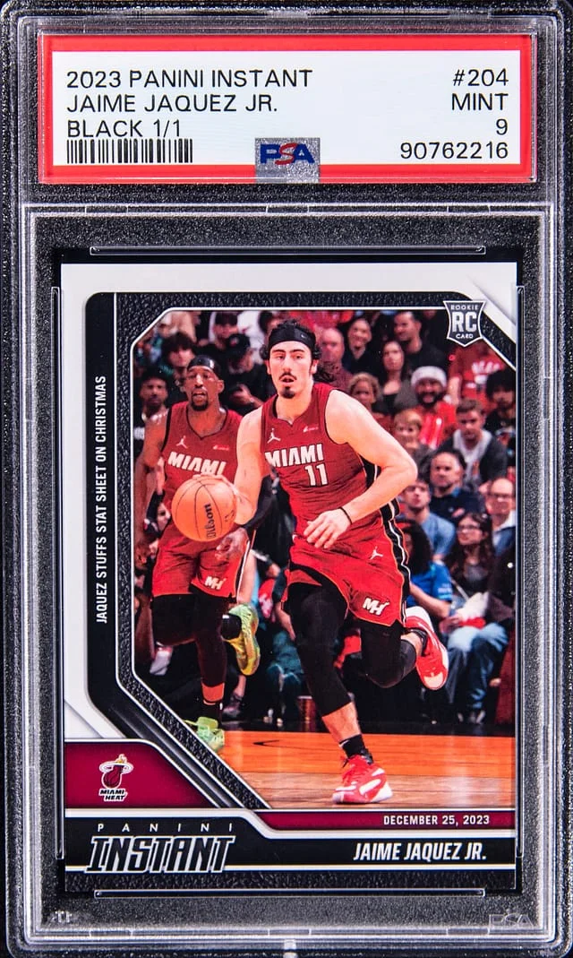 2023 Panini Jaime Jaquez Jr. (1/1) Instant Black #204 card image