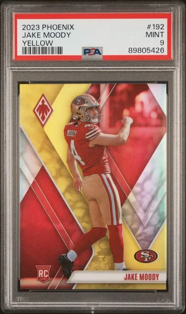 2023 Panini Jake Moody Phoenix Yellow #192 card image