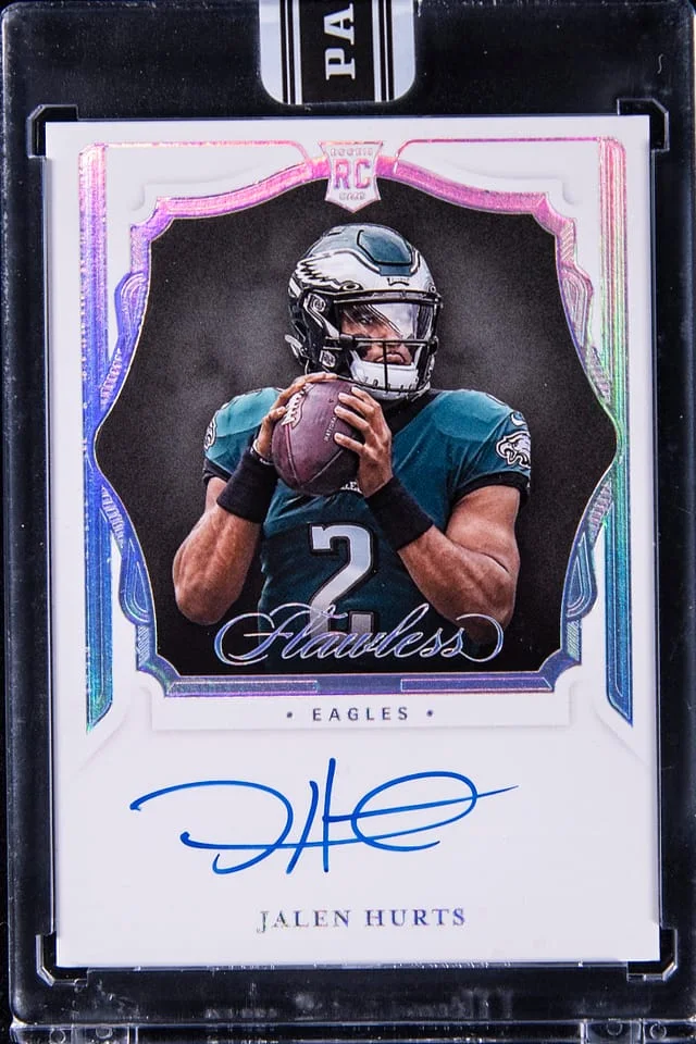 2023 Panini Jalen Hurts 2020 Flawless Signatures Black Box 1/1 #RSS-JHU card image