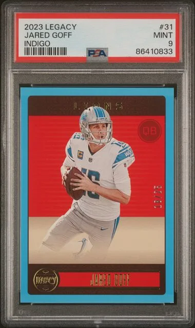 2023 Panini Jared Goff Legacy Indigo #31 card image