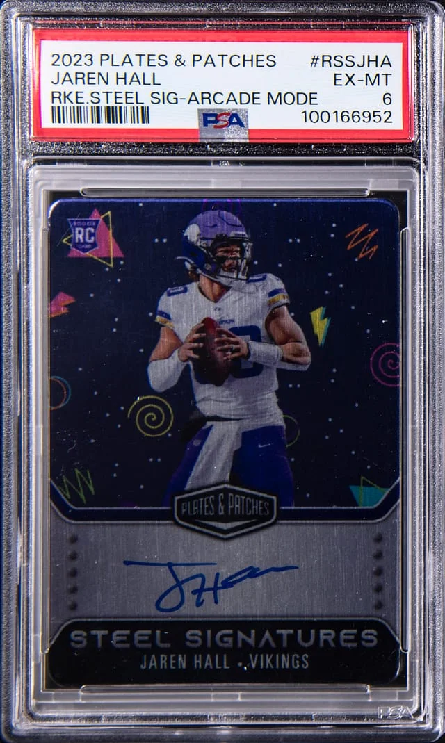 2023 Panini Jaren Hall Plates & Patches Steel Signature Arcade Mode #RSSJHA card image