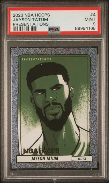 2023 Panini Jayson Tatum NBA Hoops Presentations #4 card image