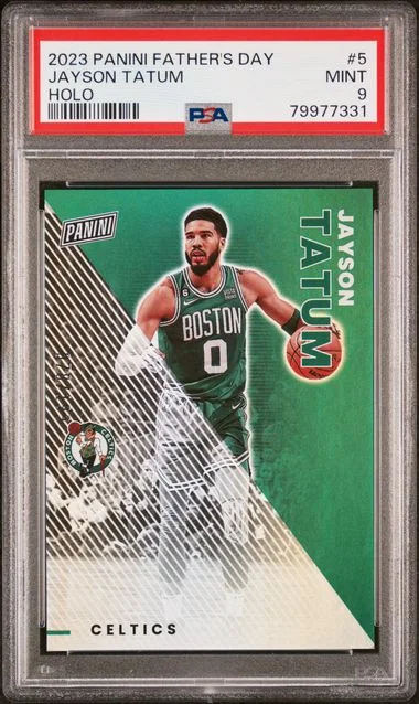 2023 Panini Jayson Tatum Father's Day Holo #5 card image
