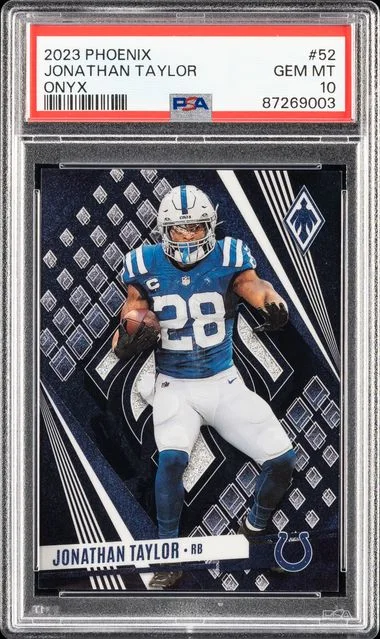 2023 Panini Jonathan Taylor Phoenix Onyx #52 card image