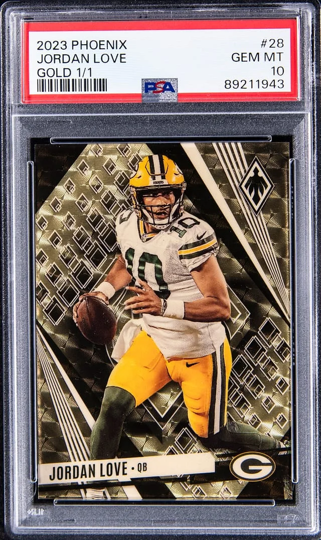2023 Panini Jordan Love Phoenix Gold #28 card image