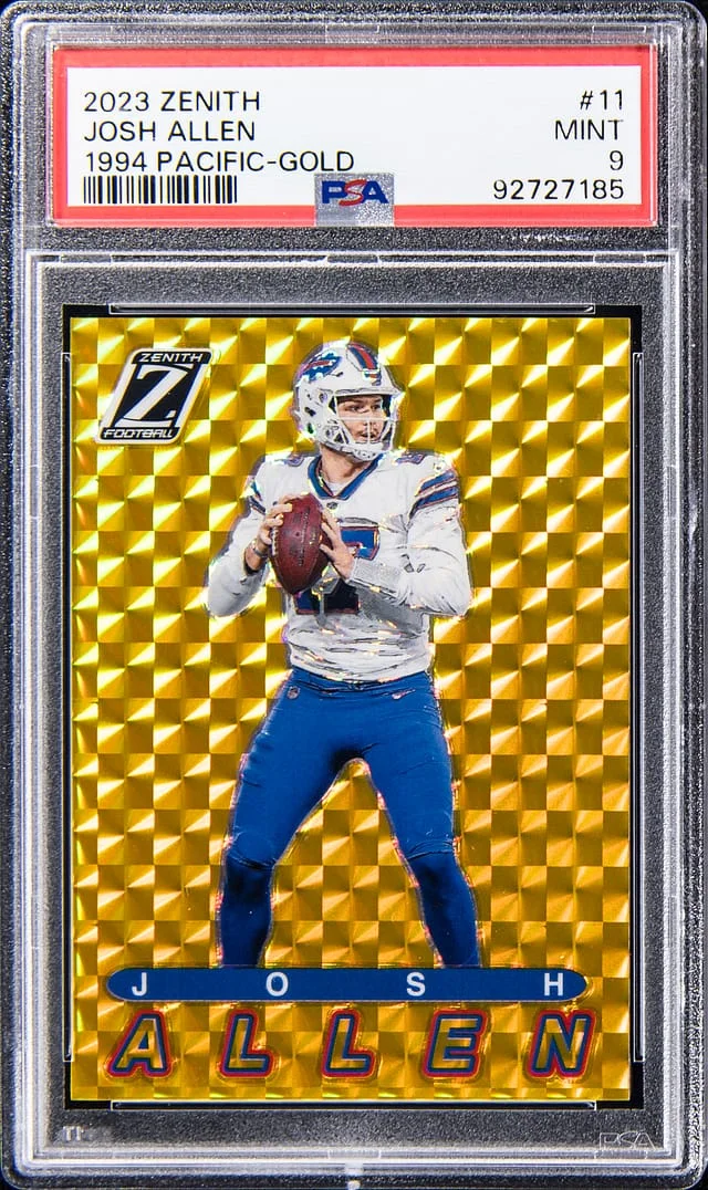 2023 Panini Josh Allen Zenith 1994 Pacific Gold #11 card image