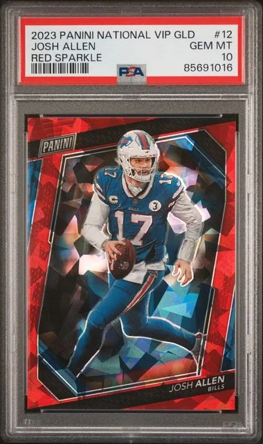 2023 Panini Josh Allen NSCC VIP Gold Memorabilia #12 card image