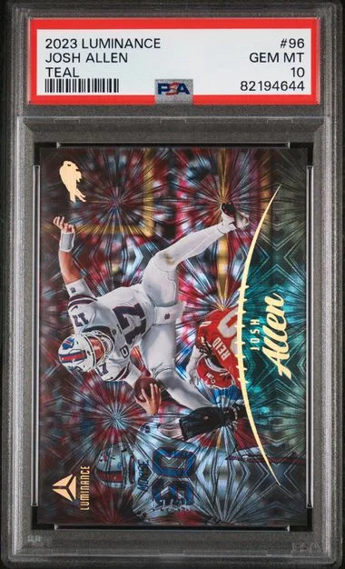 2023 Panini Josh Allen Luminance Teal #96 card image