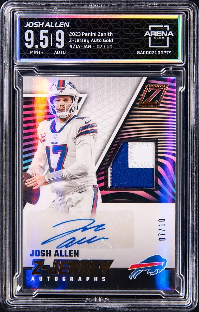 2023 Panini Josh Allen Zenith Z-Jersey Autographs Gold #ZJA-JAN card image