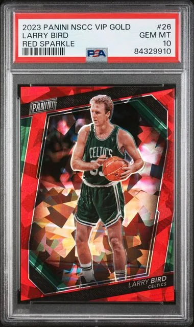 2023 Panini Larry Bird National VIP Gold Green Sparkle #26 card image