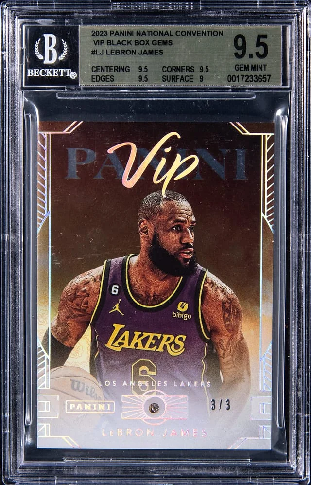 2023 Panini LeBron James Diamond National Convention VIP Black Box #LJ card image