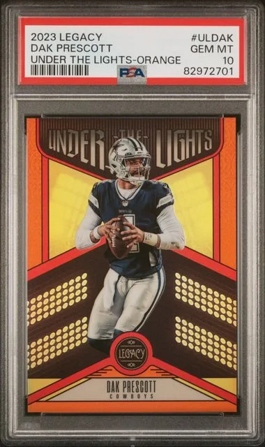 2023 Panini Legacy Under The Lights Orange Uldak Dak Prescott #no-number card image