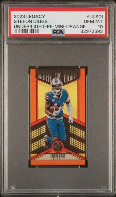 2023 Panini Legacy Under The Lights Premium Edition-Mini-Orange Ulsdi Stefon Diggs #no-number card image
