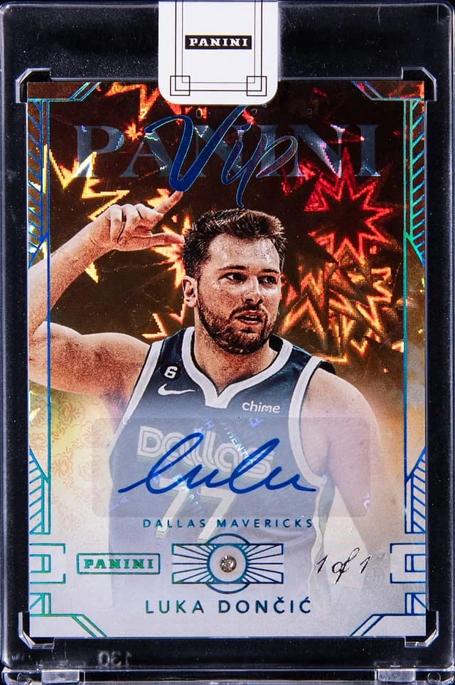 2023 Panini Luka Doncic The National VIP Gems Autograph #LD card image