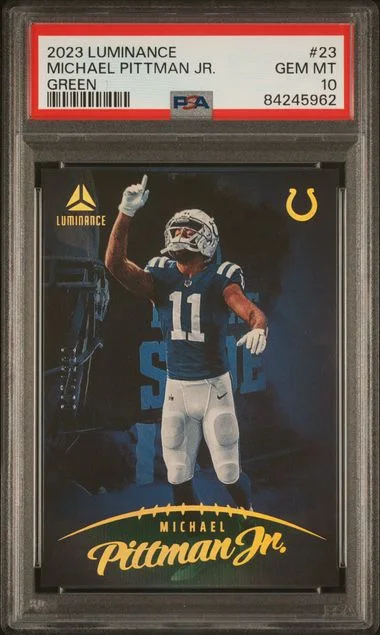 2023 Panini Michael Pittman Jr. Luminance Green #23 card image
