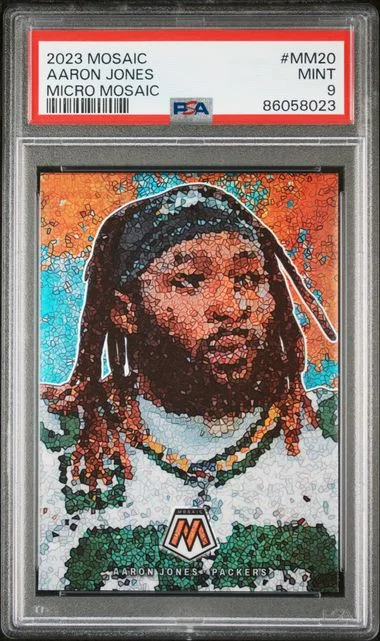 2023 Panini Mosaic Aaron Jones Micro Mosaic #MM20 card image