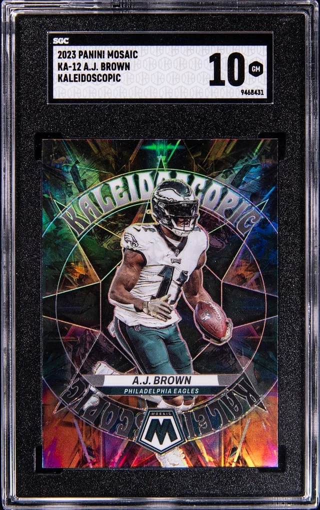 2023 Panini Mosaic A.J. Brown Kaleidoscopic #KA-12 card image