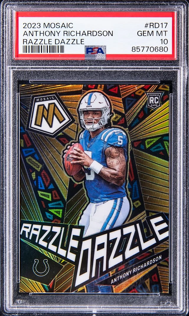 2023 Panini Mosaic Anthony Richardson Razzle Dazzle #RD17 card image