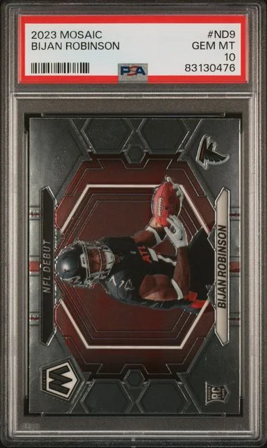 2023 Panini Mosaic Bijan Robinson #ND9 card image