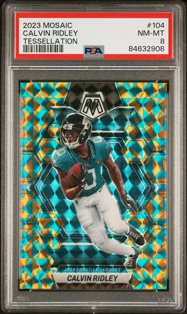 2023 Panini Mosaic Calvin Ridley Tessellation #104 card image