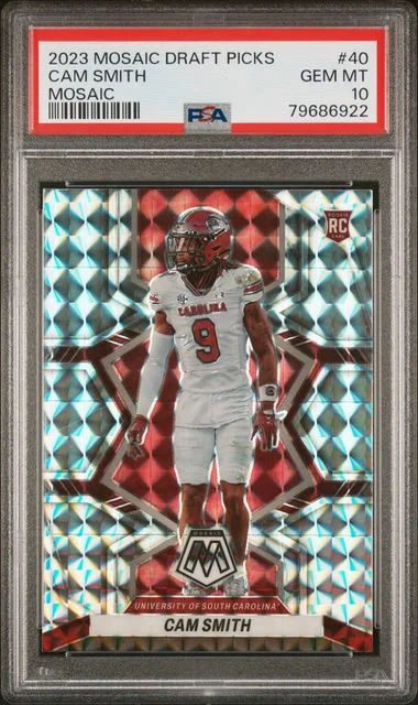 2023 Panini Mosaic Cam Smith Draft Picks Mosaic #40 card image