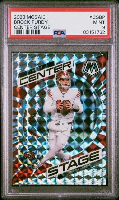 2023 Panini Mosaic Center Stage Csbp Brock Purdy #no-number card image