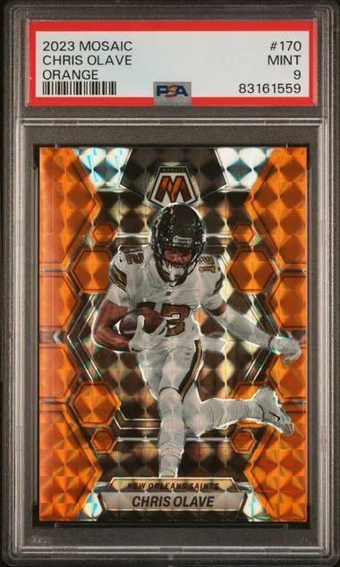 2023 Panini Mosaic Chris Olave Orange #170 card image
