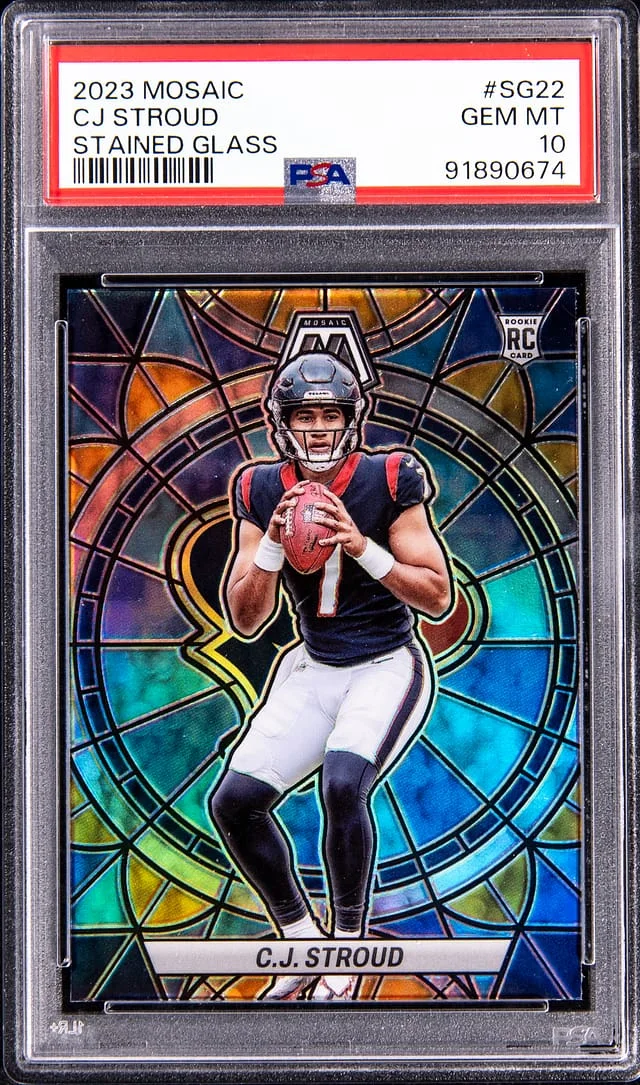 2023 Panini Mosaic C.J. Stroud Stained Glass #SG22 card image