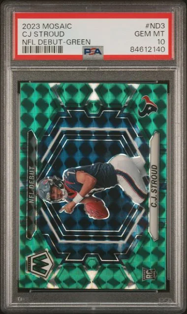 2023 Panini Mosaic C.J.Stroud NFL Debut Green #ND3 card image