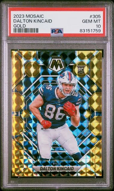 2023 Panini Mosaic Dalton Kincaid Gold #305 card image