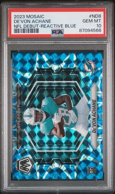 2023 Panini Mosaic De'Von Achane NFL Debut Orange #ND8 card image