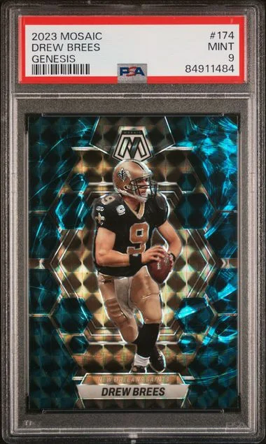2023 Panini Mosaic Drew Brees Genesis #174 card image