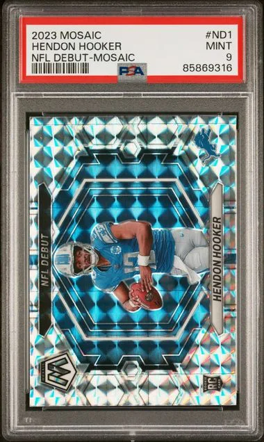 2023 Panini Mosaic Hendon Hooker NFL Debut Mosaic #ND1 card image