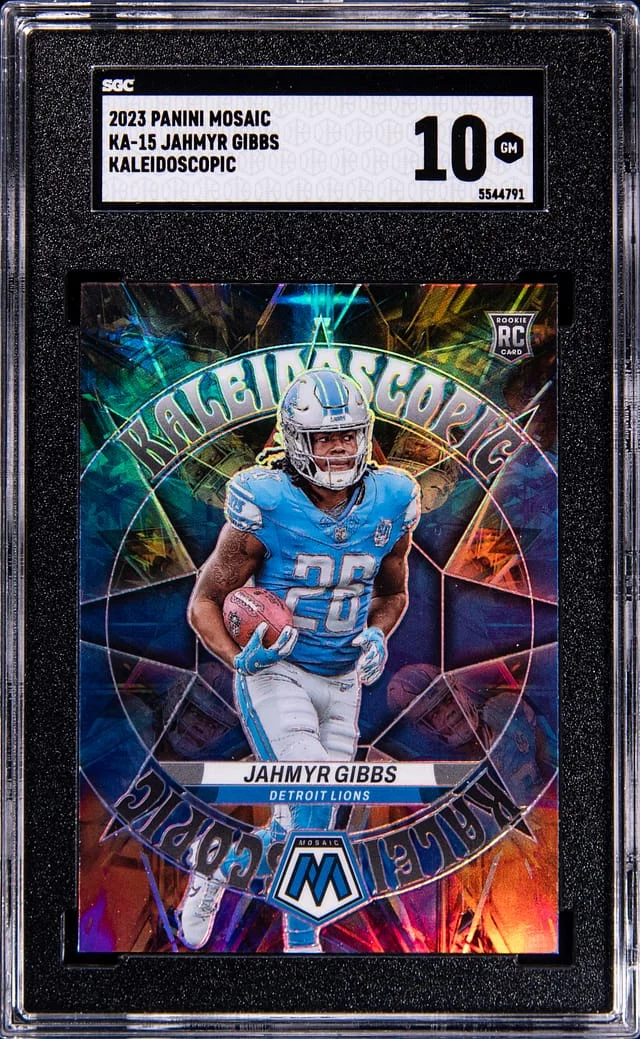 2023 Panini Mosaic Jahmyr Gibbs Kaleidoscopic #KA-15 card image