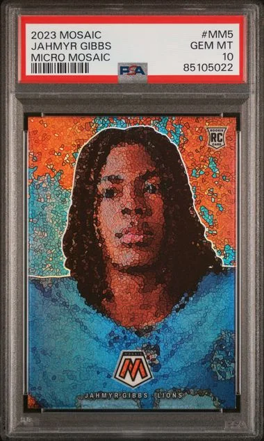 2023 Panini Mosaic Jahmyr Gibbs Micro Mosaic #MM5 card image