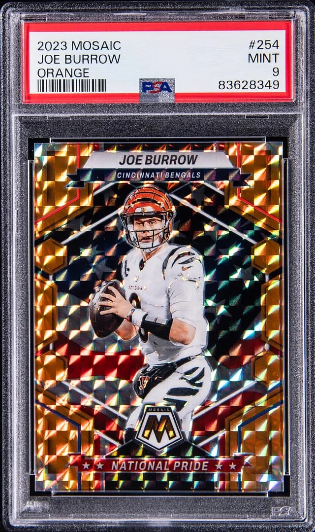 2023 Panini Mosaic Joe Burrow Orange #254 card image