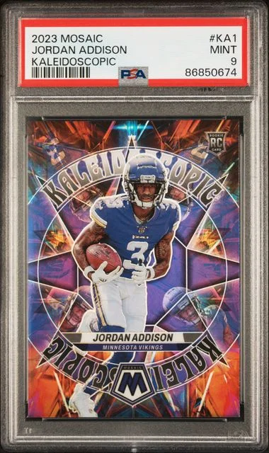 2023 Panini Mosaic Jordan Addison Kaleidoscopic #KA1 card image