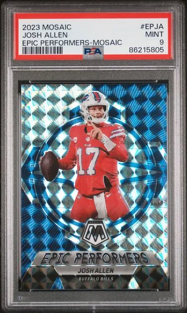 2023 Panini Mosaic Josh Allen Epic Performers Mosaic #EPJA card image