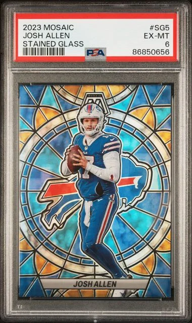 2023 Panini Mosaic Josh Allen Stained Glass #SG5 card image