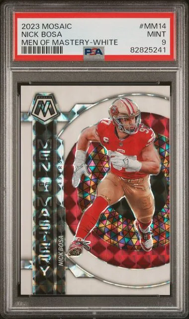 2023 Panini Mosaic Nick Bosa Men Of Mastery White #Mm14 card image