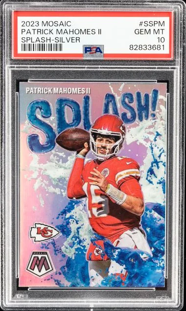 2023 Panini Mosaic Splash Silver Sspm Patrick Mahomes II #no-number card image