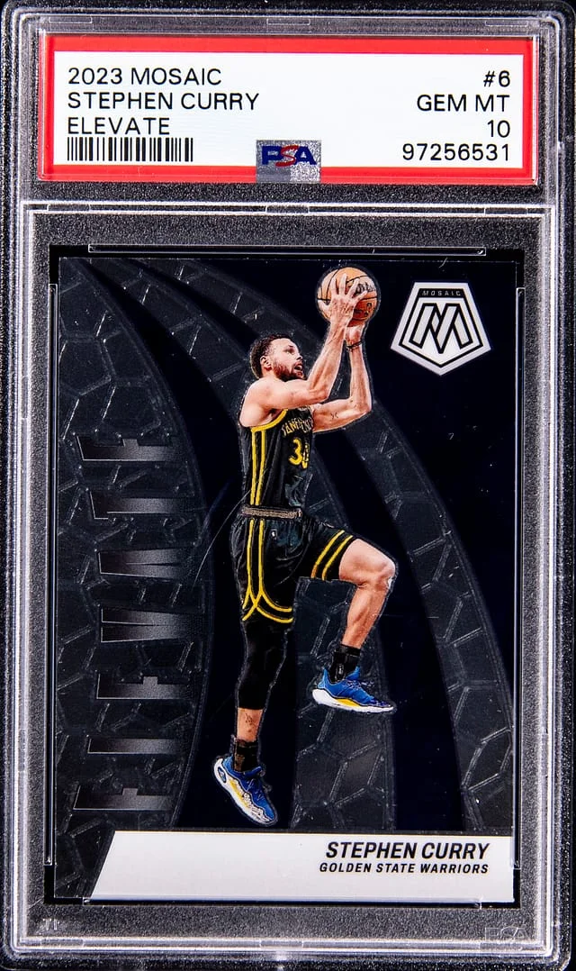 2023 Panini Mosaic Stephen Curry Elevate #6 card image