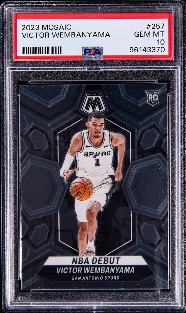 2023 Panini Mosaic Victor Wembanyama NBA Debut #257 card image