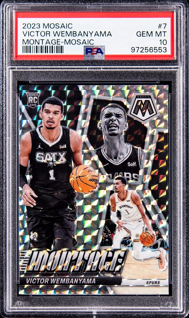 2023 Panini Mosaic Victor Wembanyama Montage #7 card image