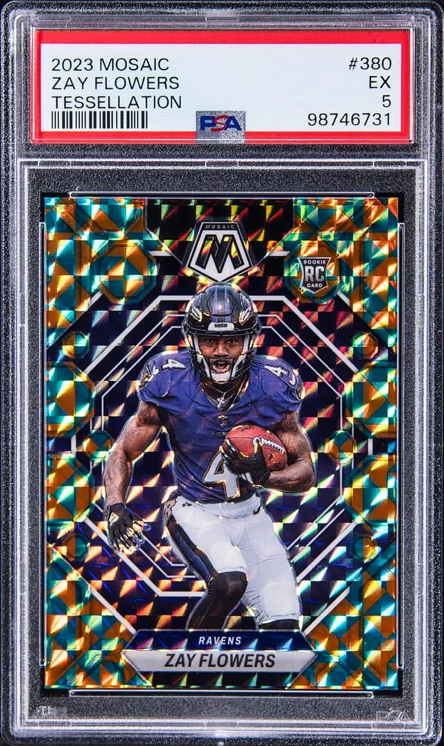 2023 Panini Mosaic Zay Flowers Tessellation #380 card image