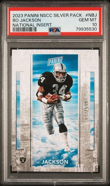 2023 Panini National Silver Packs National Insert Nbj Bo Jackson #no-number card image