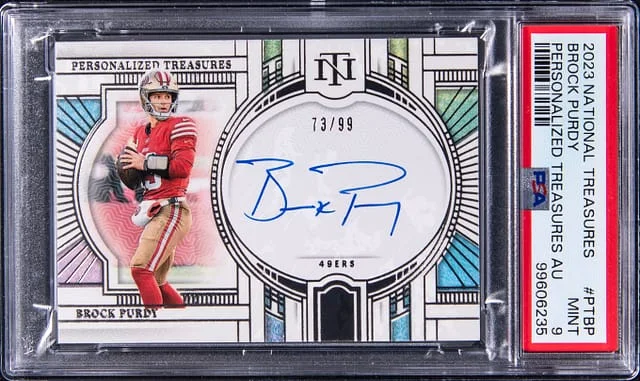 2023 Panini National Treasures Brock Purdy Personalized Treasure Autograph #PT-BP card image