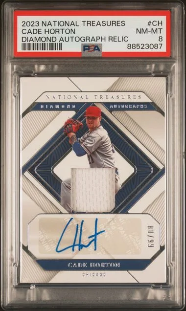 2023 Panini National Treasures Cade Horton Diamond Autograph Relics #CH card image